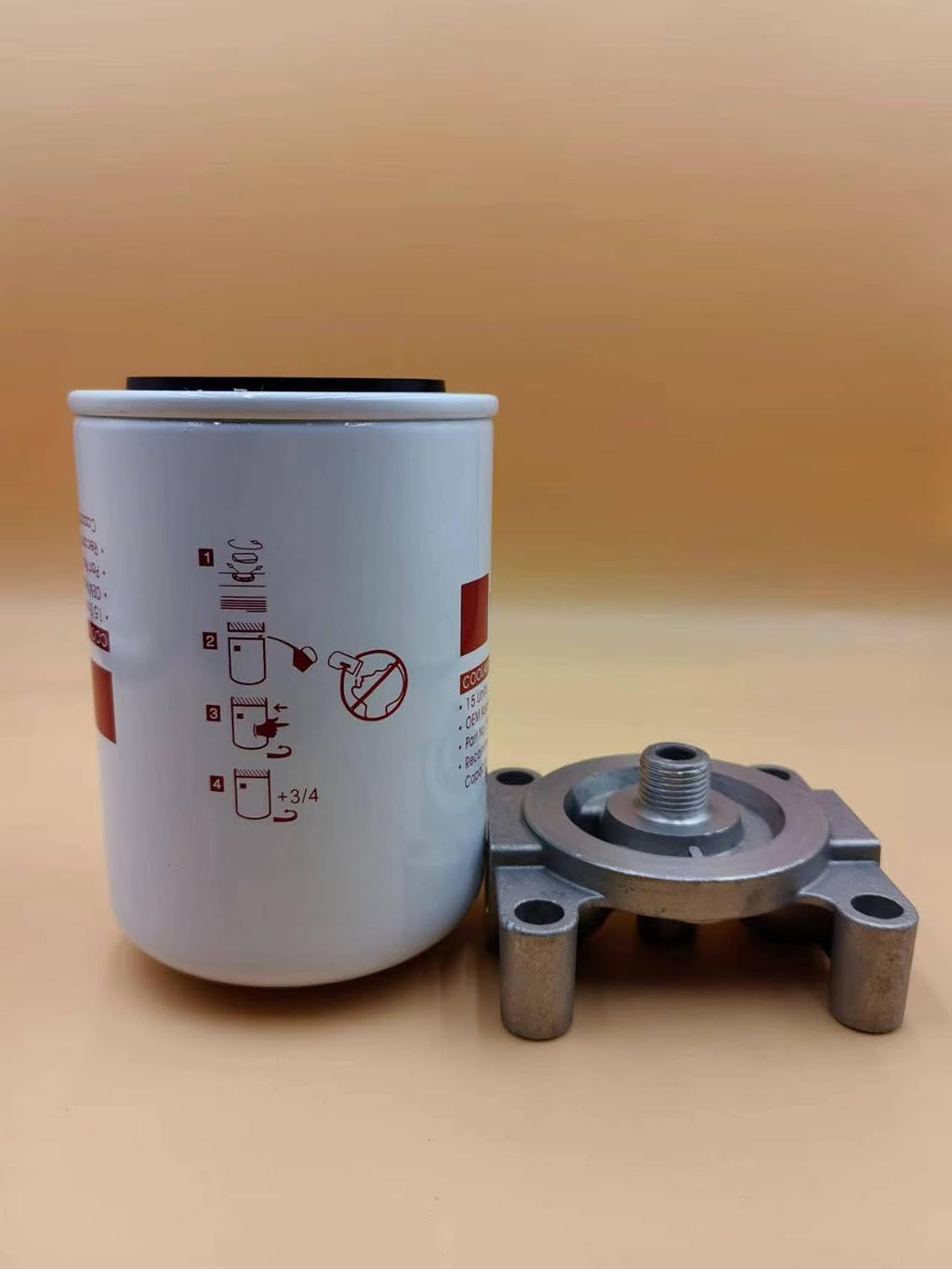 WF2075 DCA4 Water Coolant Filter With Base Thread Size 11/16-16 UN-2B