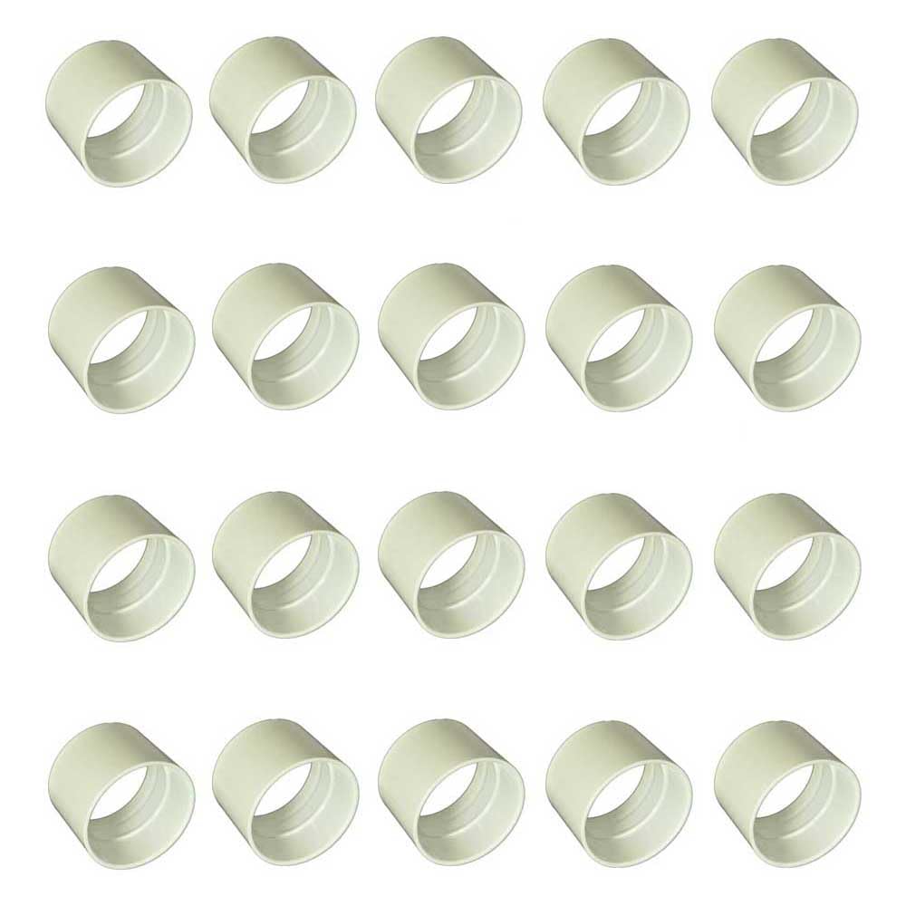 LEFITPA 20 Pack Replacement Central Vacuum 2" PVC Stop Coupling Fitting Used for Rough