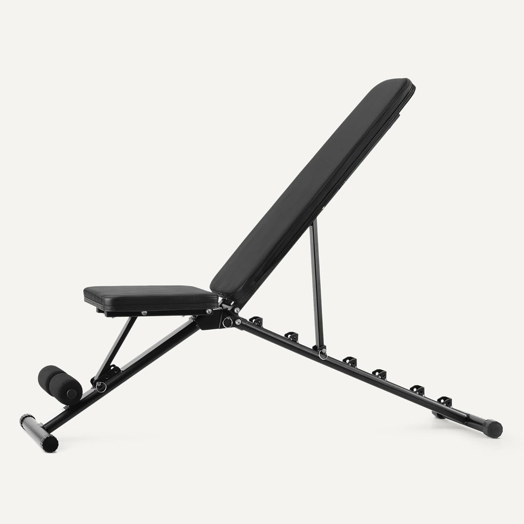 Adjustable Workout Weight Bench Press, Foldable for Home Gym, Supports up to 660 Pounds, Black