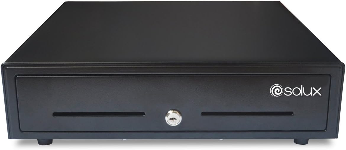 SX-CD-100-RJ POS System Cash Drawer Steel Heavy Duty, Black