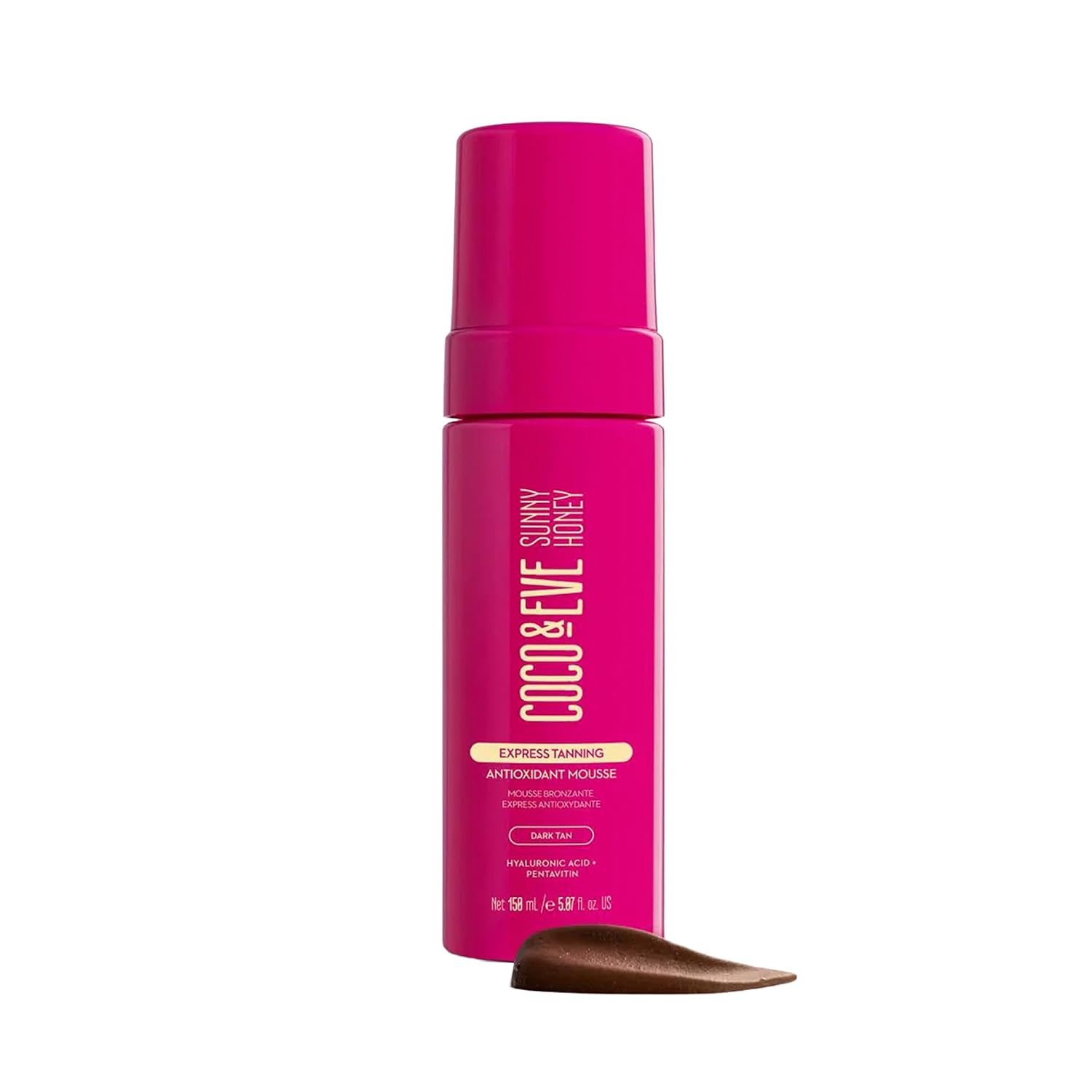Express Self Tanning Mousse - 1 Hour Streak-Free Hydrating Sunless Tanning Mousse, Fast-Drying Natural Glow, Infused