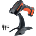 Barcode Scanner 2D Wireless with Stand: Industrial Drop-resistant 8100