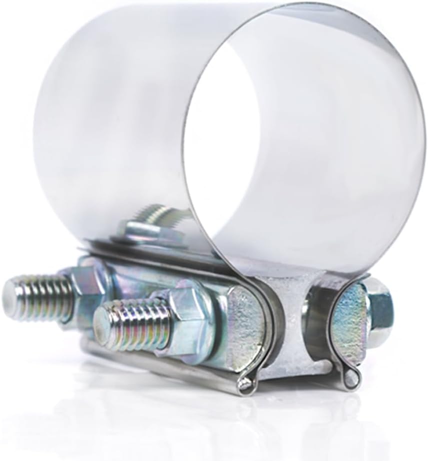 ID 2.5 Inch Exhaust Clamp, 2-1/2" Lap Joint Band Clamp