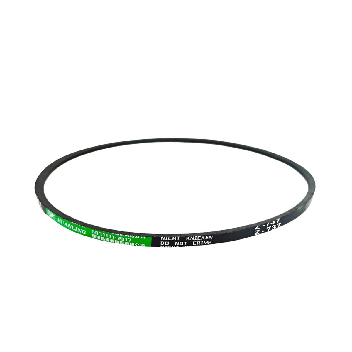 Z737 Drive V-Belt, Classic Wrapped Rubber V-Belt, JIS Standard, 29.02" Pitch Girth 0.39" Width 0.24" Height