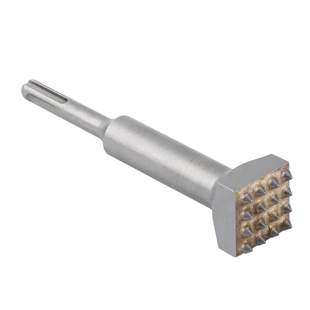 6'' SDS Plus Bushing Tool, 16 Tips Square Head Bush Hammer Bit