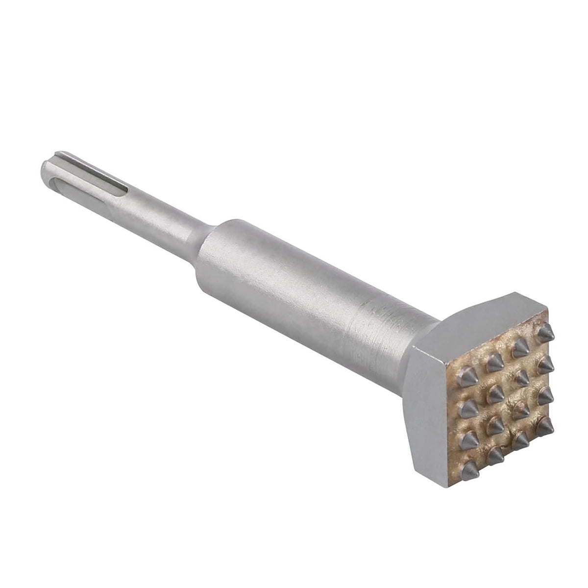 6'' SDS Plus Bushing Tool, 16 Tips Square Head Bush Hammer Bit