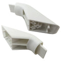 2 Pcs of WB7X7189 for GE Range Oven Door Handle White End Cap -White
