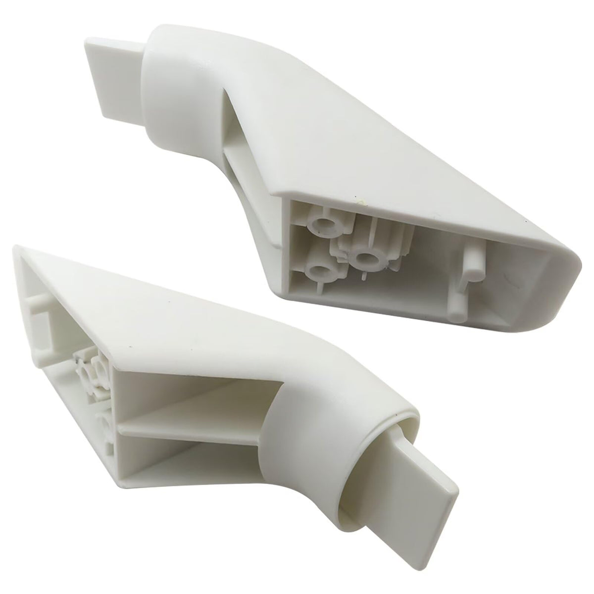 2 Pcs of WB7X7189 for GE Range Oven Door Handle White End Cap -White