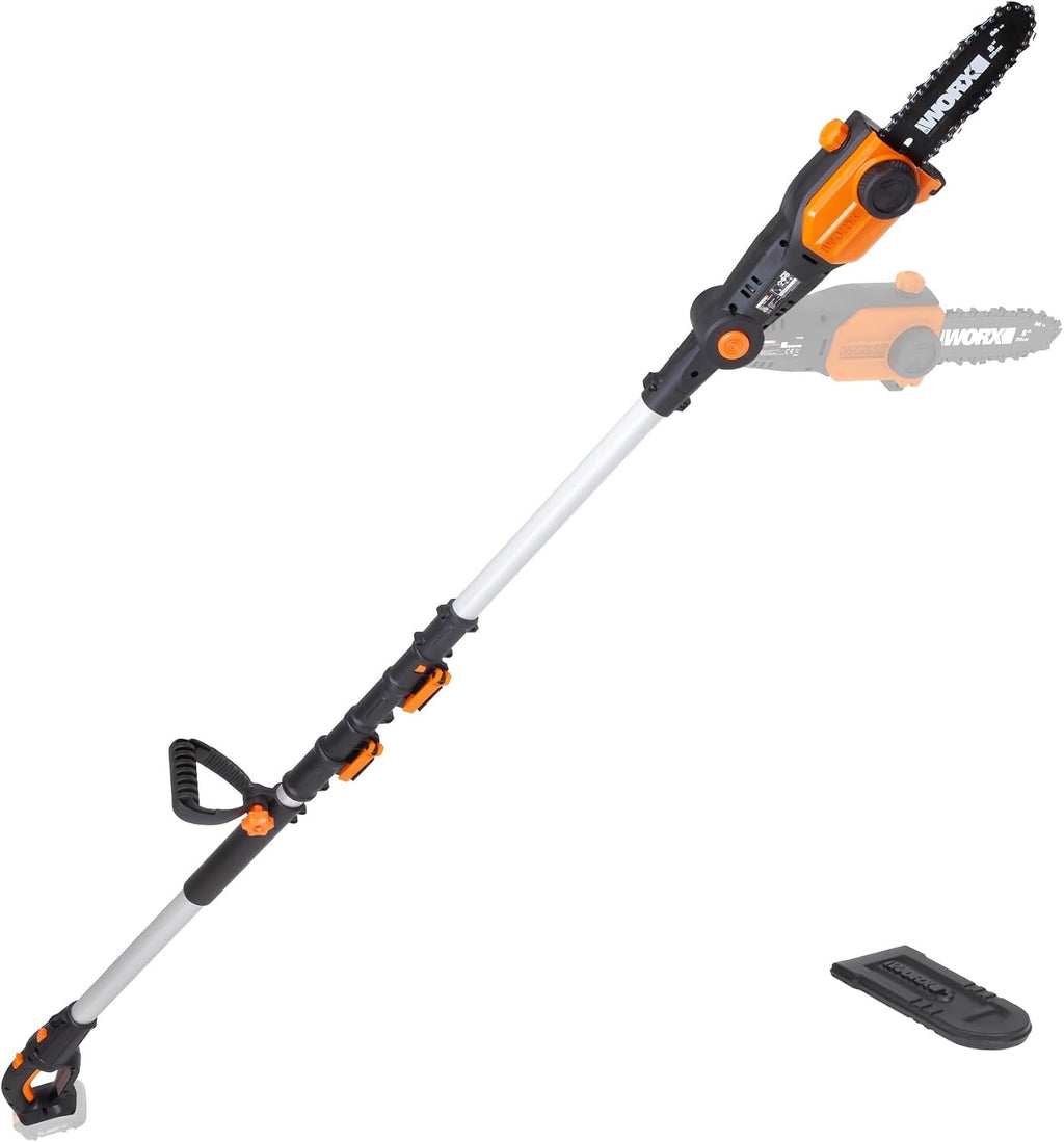 Cordless Pole Saw, 20V 8" Chainsaw, WG349.9 | Battery & Charger not Included, PowerShare, Up to 13.3 ft Reach; Weighs