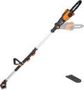 Cordless Pole Saw, 20V 8" Chainsaw, WG349.9 | Battery & Charger not Included, PowerShare, Up to 13.3 ft Reach; Weighs