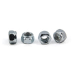 5/16"-18 Nylon Insert Hex Lock Nuts,Carbon Steel White Zinc Plated, Hex Lock Nut Silver Self-Locking Nylock Locknuts,100pcs/pack (5/16"-18-100pcs)