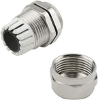 5PCS Stainless Steel Cable Gland Cable Fixing Head Suitable for 5mm-10mm M18 Cable Gland Joints Assortment Set (M18)
