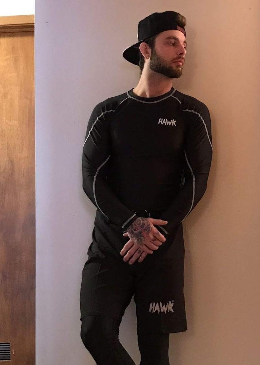 Mens Compression Pants Base Layer Running Workout Muay Thai Jiu Jitsu MMA BJJ Spats Leggings Tights for Men