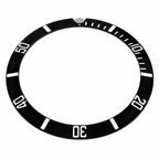 Replacement Bezel Insert Black Compatible With Watch 38.00mm x 30.50mm