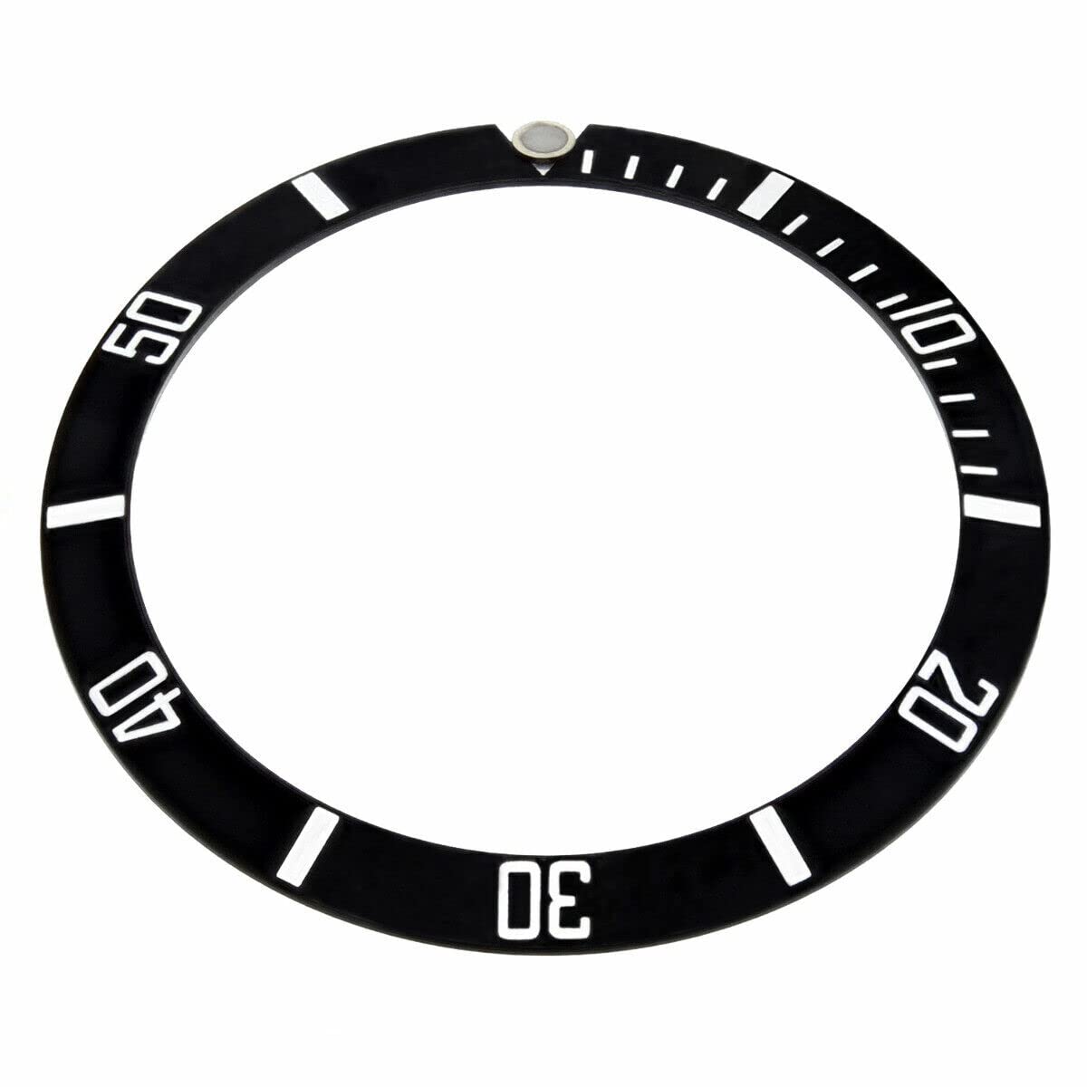 Replacement Bezel Insert Black Compatible With Watch 38.00mm x 30.50mm