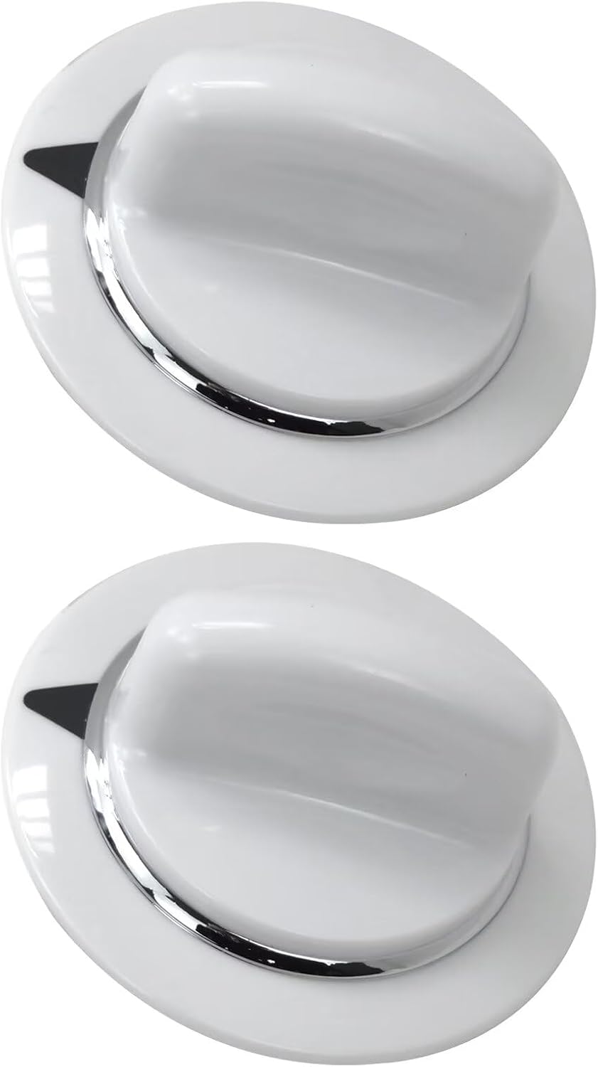 New WE1M654 Dryer Timer Knob with Metal Ring Compatible with Hotpoint HTDP120GD1WW HTDP120GD1WW HTDP120GD2WW HTDP120GD3WW HTDP120GD4WW, Replaces WE1M443, WE1M502, WE1M668