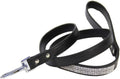 Rhinestone Dog Leash 3.7ft Black