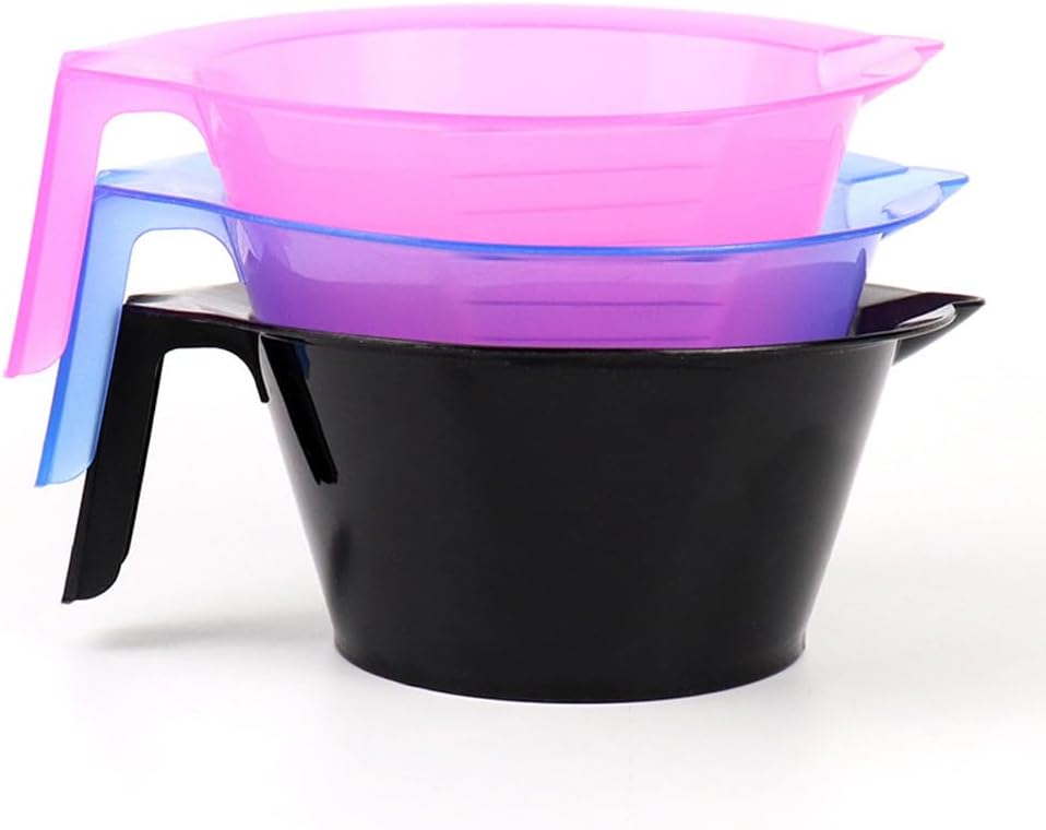 2 Pieces Hair Color Bowl Hair Dye Bowl Hair Color Mixing Bowl Plastic Color Mixing Tint Bowl Applicator Bowl Hair