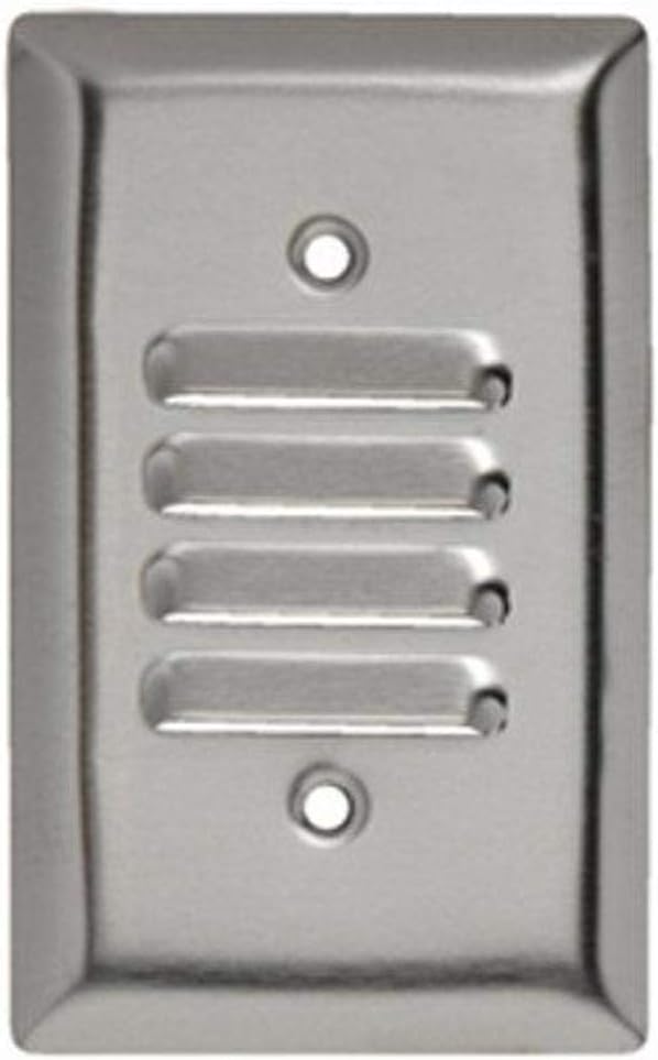 Legrand Pass & Seymour SS771 Stainless Steel Type 302/304 Wall Plate, 1 Gang, One Vertical Louvered Opening, Stainless (1 Count)