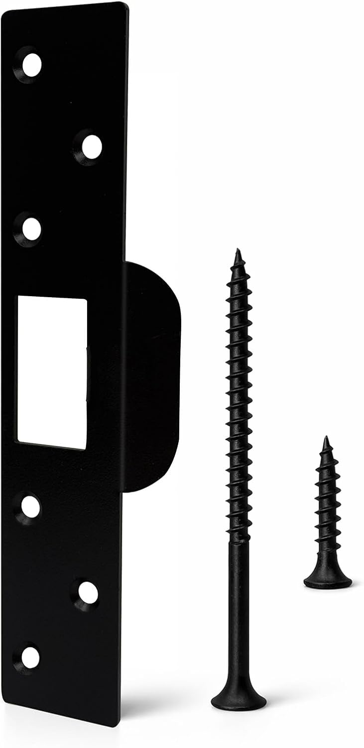 7 Inch Extra Long Door Strike Plate, Heavy Duty Metal Frame Repair Plate | Extended Height Security Plate with Long