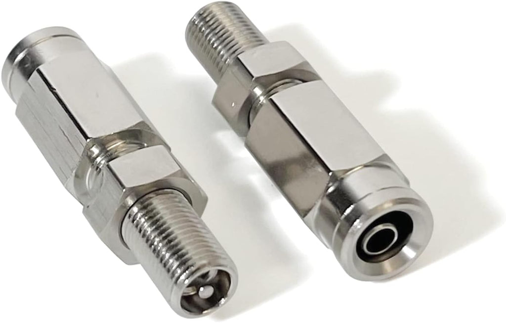 2pcs 1/4" OD Inflation Schrader Valve for Air Spring line