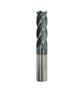 58 Carbide Square End Mill, HRC 45 Deg Single End 4 Flute AlTiN ating Mill Bits (58),Silver