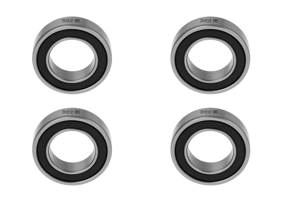 4-Pack 224212-2RS Double Rubber Sealed deep Groove Ball Bearings, 22MM x42MM x12MM, pre-Lubricated, Stable Performance, and Cost-Effective Ball Bearings