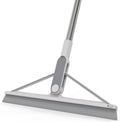 Floor Squeegee Broom Rubber Window Squeegee for Floor 61" Long Handle Adjustable Floor Wiper for Concrete Tile Shower