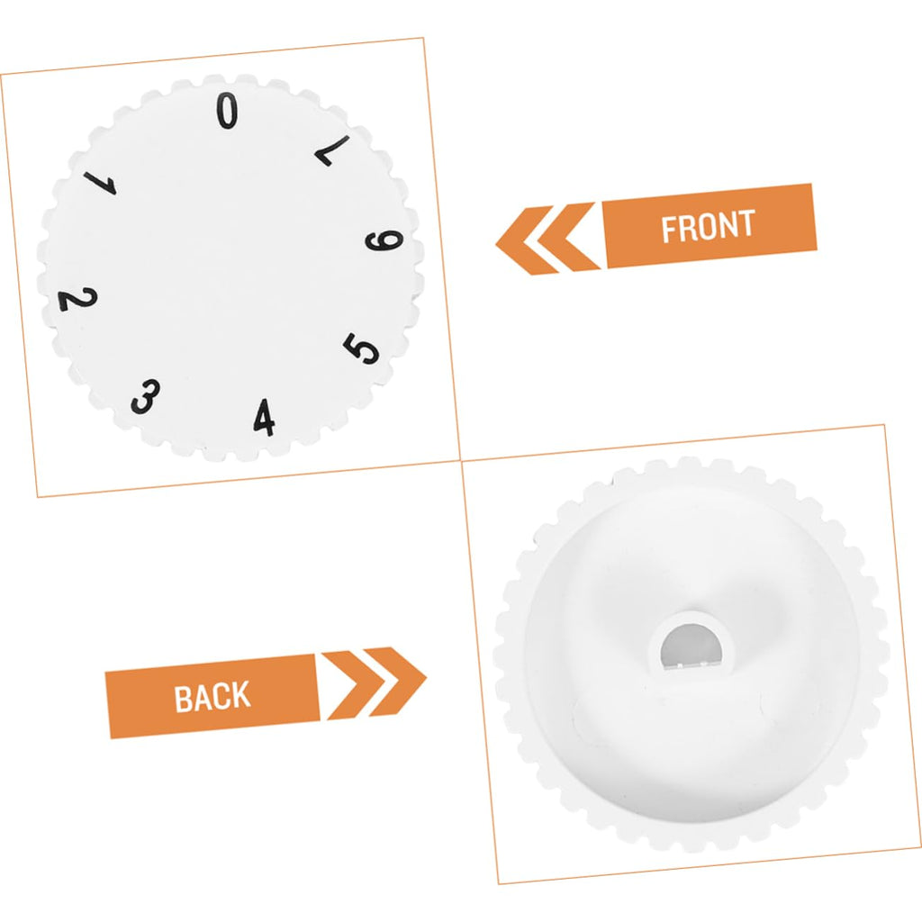 IWOWHERO 2pcs White Plastic Fridge Thermostat Control Knobs Replacement