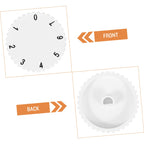 IWOWHERO 2pcs White Plastic Fridge Thermostat Control Knobs Replacement