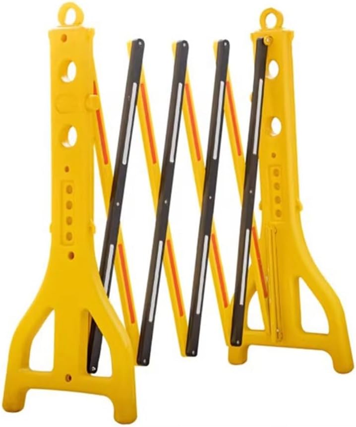 Expandable Mobile Barricade, Outdoor Plastic Retractable Traffic Fence, Crowd Control Barriers Guard | Portable |