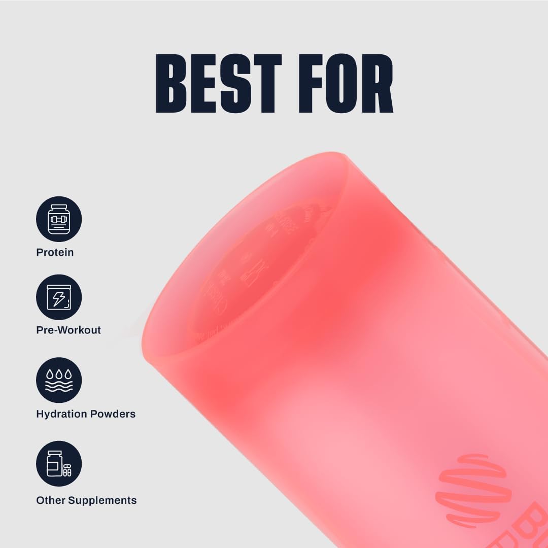 Classic V2 Plastic Shaker Bottle 20 oz Light Pink