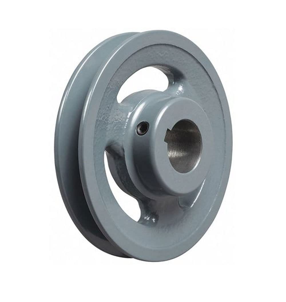 BK60 1" Inch Bore Solid Pulley with OD 6" for V-Belts cast Iron Size 4L, 5L