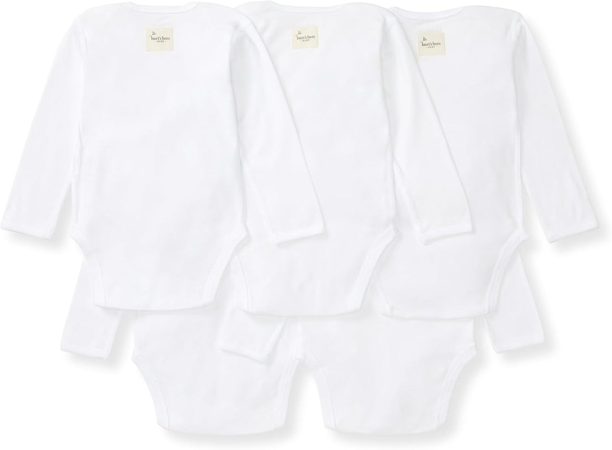Unisex Bodysuits, Short Sleeve Organic Sleepwear, 5-Pack