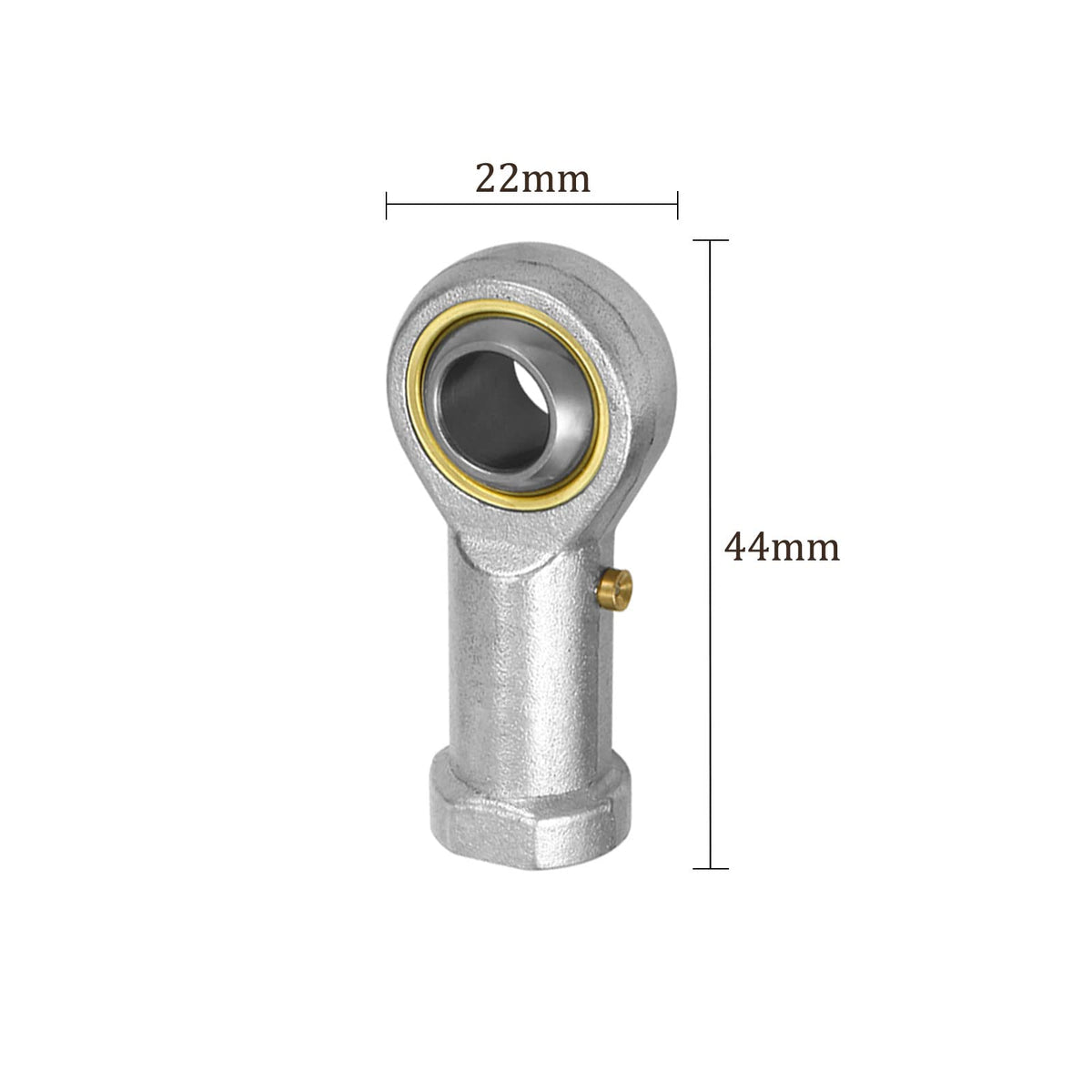 Kozelo 4pcs PHS8 Rod End Joint Bearing - [8mm Bore x Female Right Thread] Fish Rod End, Zinc- Plated Carbon Steel
