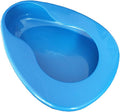 Thick Stable Bedpan for Elderly Men Women Bed-Bound Patient (Blue)