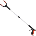 2025 Upgrade Grabber Reacher Tool, 360° Rotating Head, Wide Jaw, 32" Foldable, Lightweight Trash Claw Grabbers for
