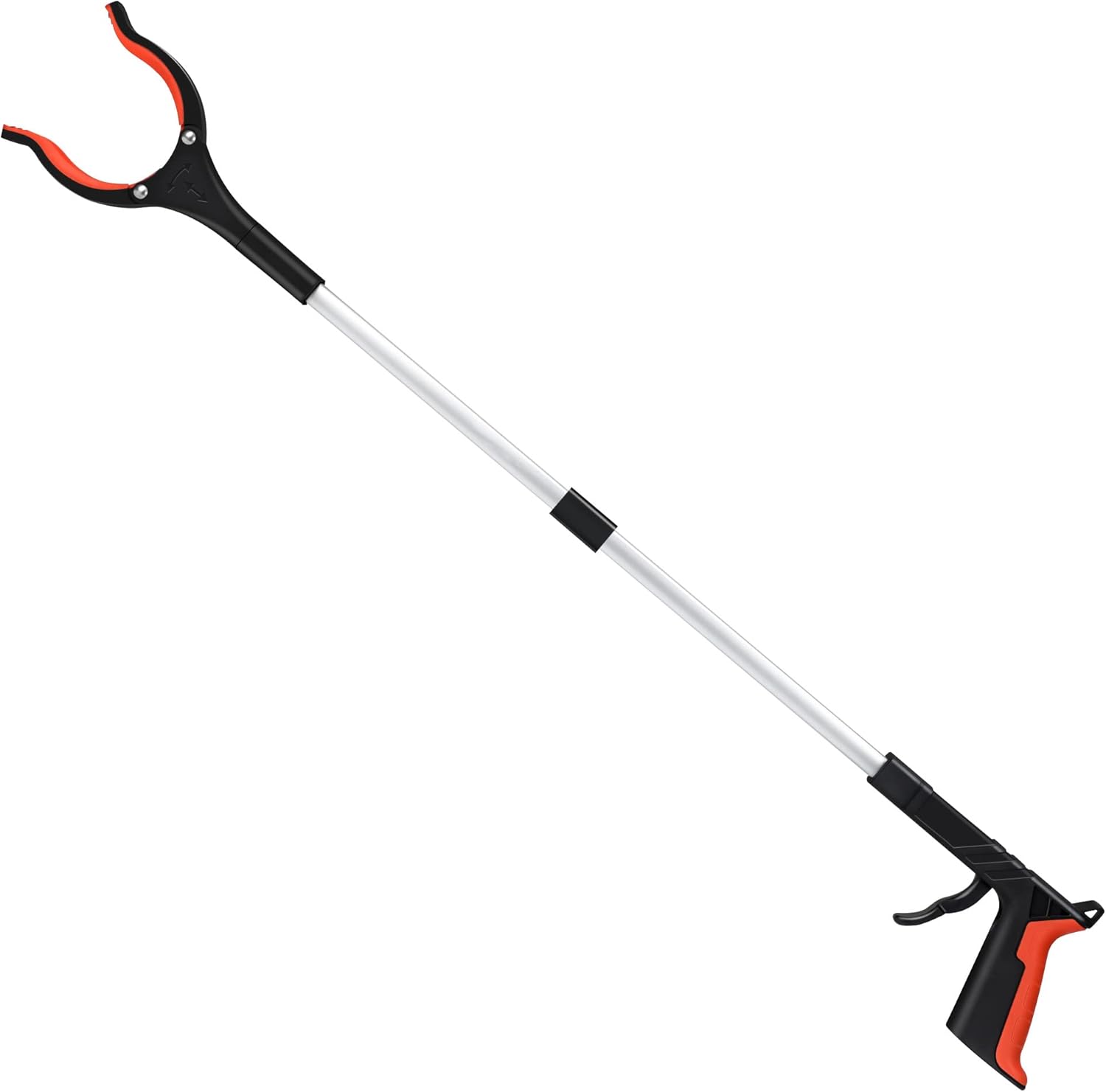 2025 Upgrade Grabber Reacher Tool, 360° Rotating Head, Wide Jaw, 32" Foldable, Lightweight Trash Claw Grabbers for