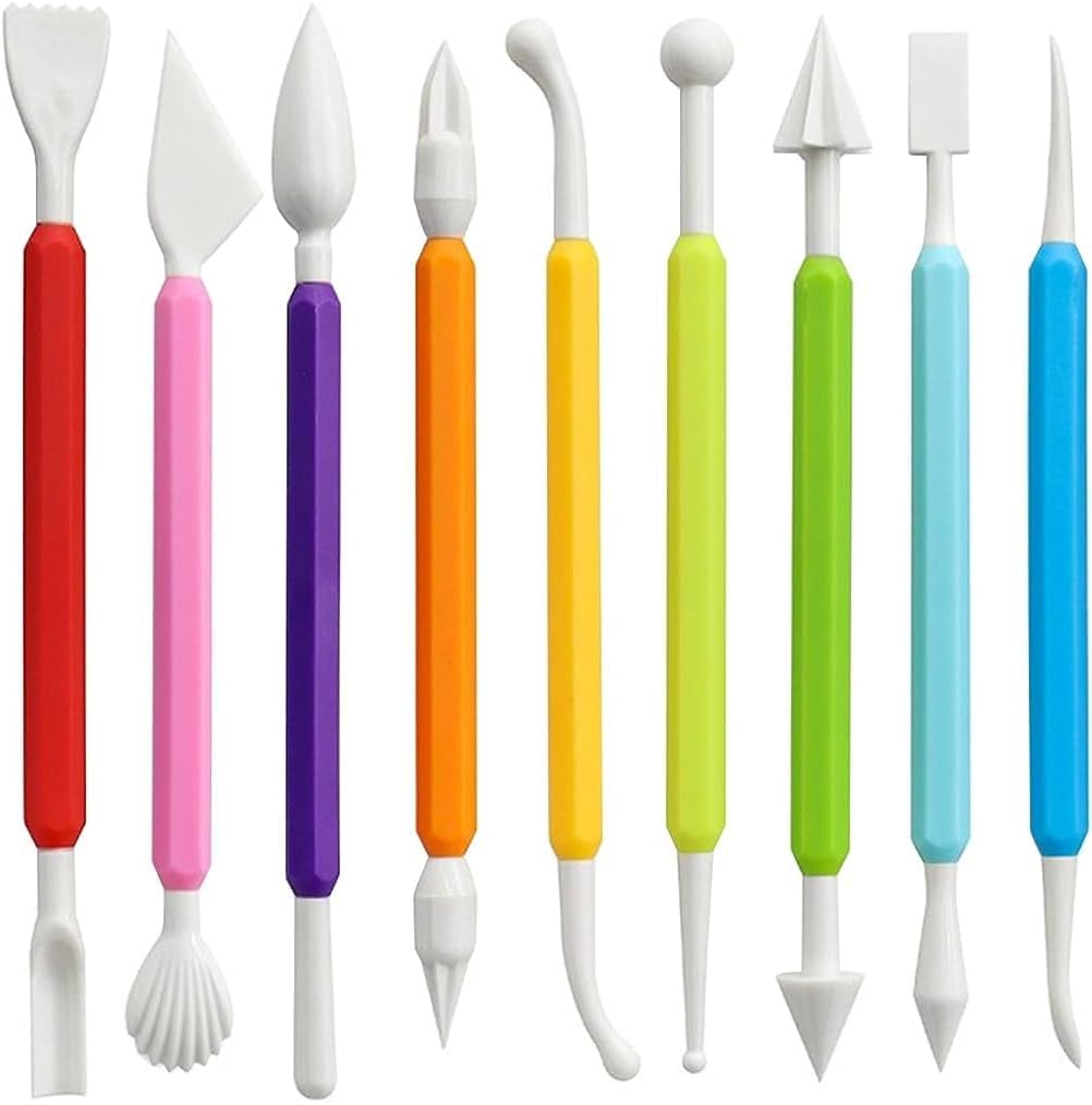 Air Dry Clay Tools for Kids Ages 8+ Pottery Clay Tool Kit Plastic Clay Sculpting Tools Set for DIY Project, Modeling