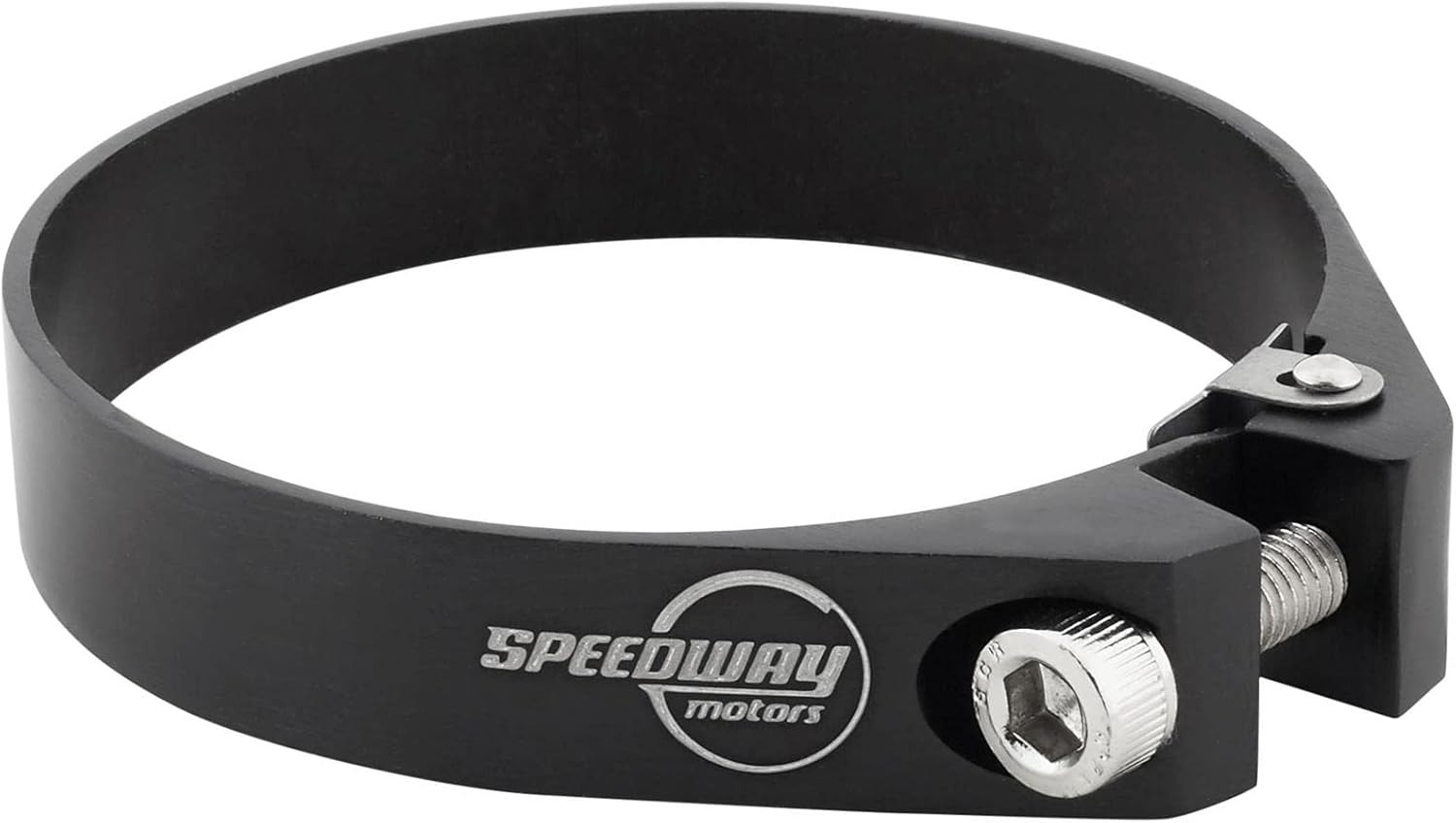 Custom Billet Aluminum Radiator Hose Clamp 1.75 Inch Black High Strength Worm Gear Design Five Times Clamping Force