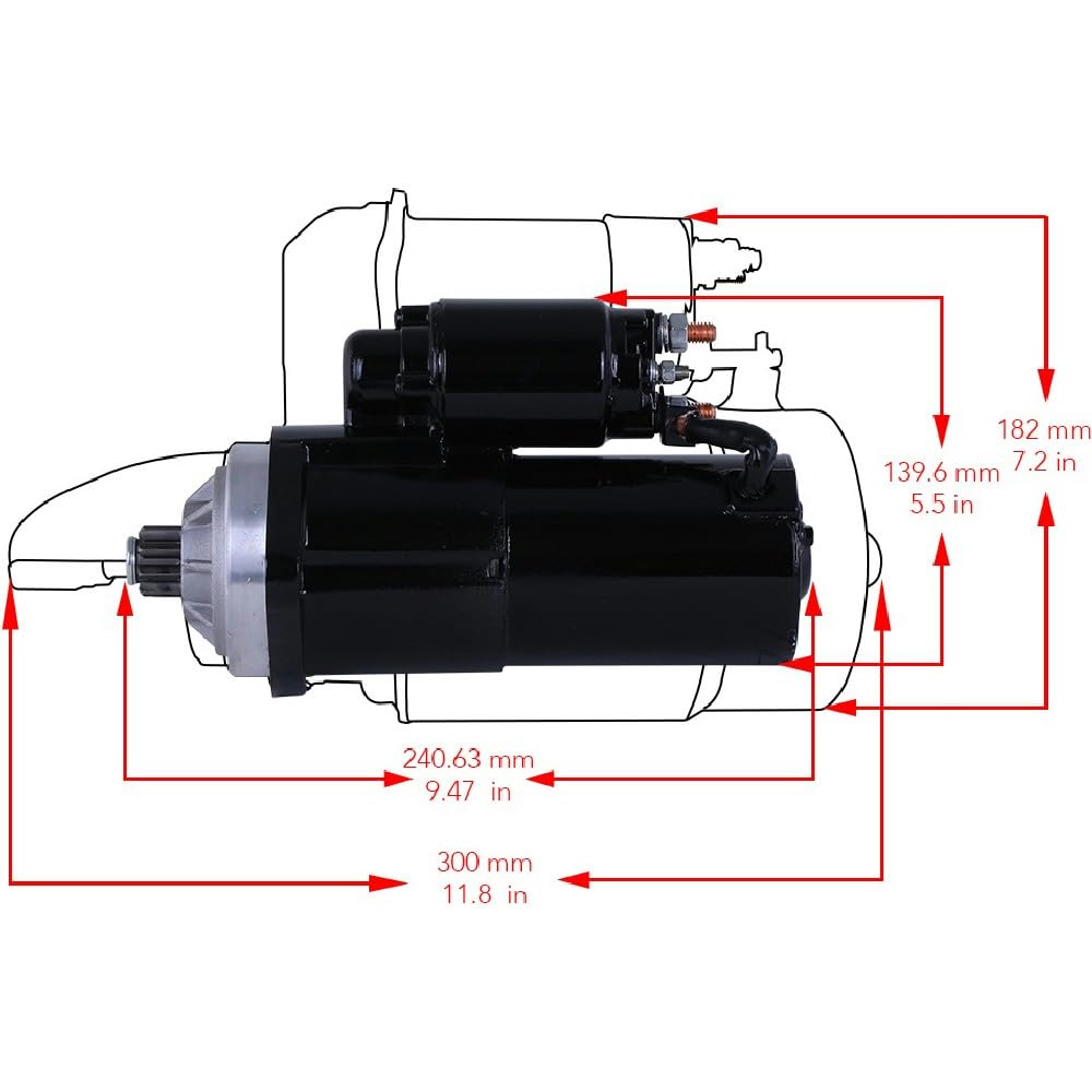 RAREELECTRICAL Hi-Performance Marine Starter Fits 67-96 Crusader 454 Pg260l