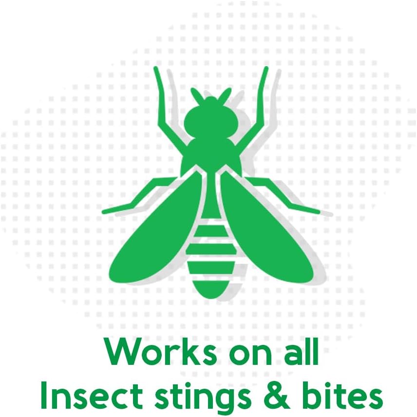 First Aid Anesthetic Swabs, Instant Pain + Itch Relief from Bee Stings and Bug Bites, First Aid Kit Refill Supplies