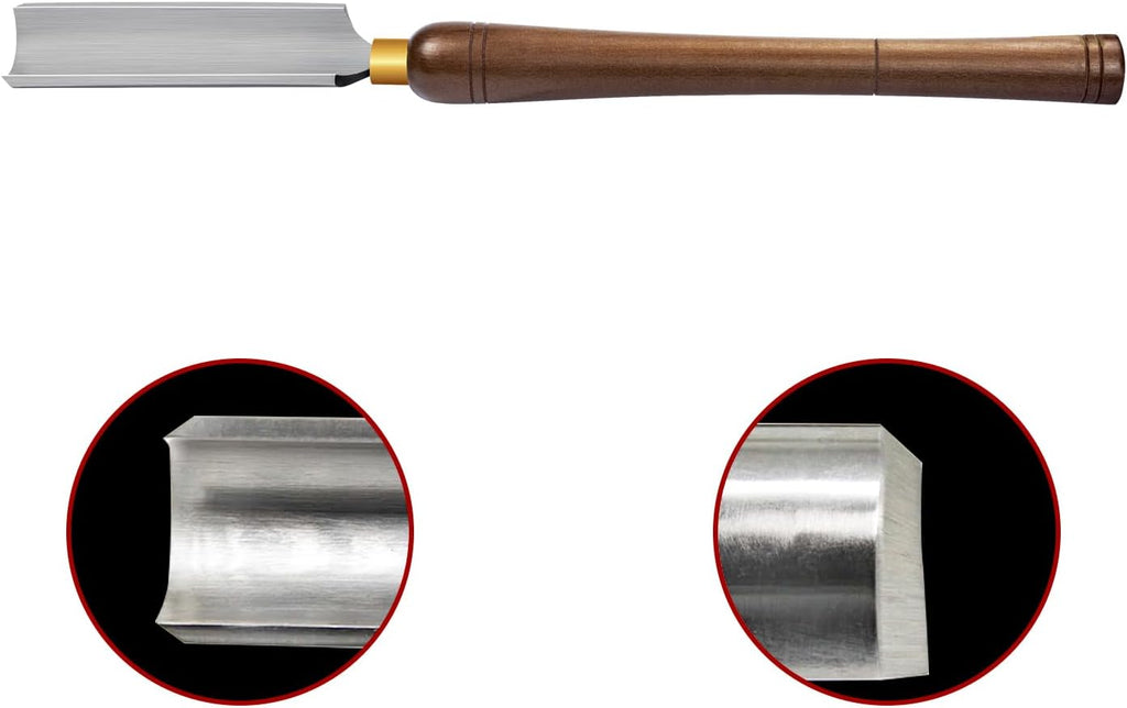 2-Inch HSS Spindle Roughing Gouge, Lathe Chisel for Wood Turning | M2 High-Speed Steel With HRC60 Hardness, Precision