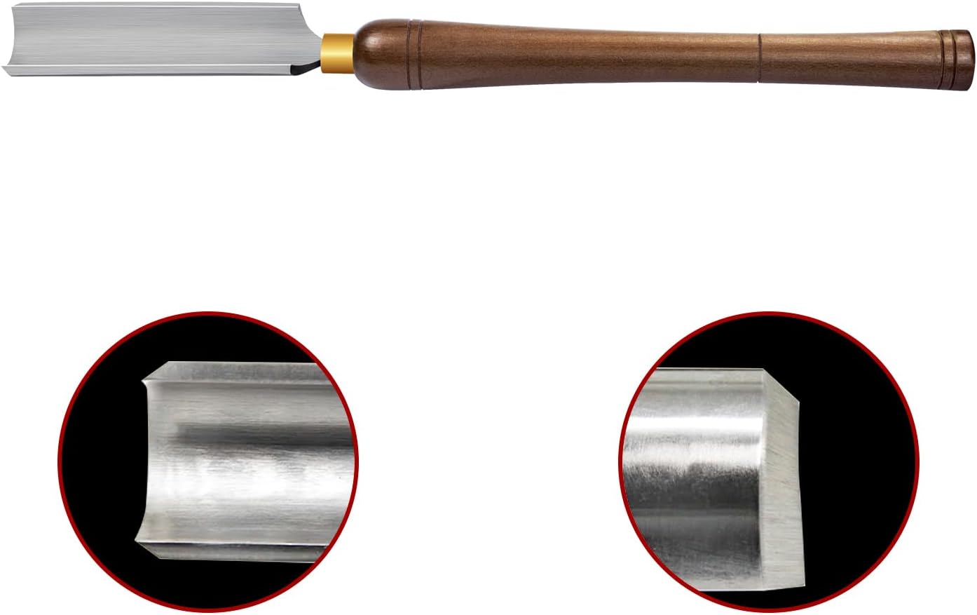 2-Inch HSS Spindle Roughing Gouge, Lathe Chisel for Wood Turning | M2 High-Speed Steel With HRC60 Hardness, Precision
