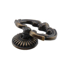 2Pcs Vintage Antique Bronze Cabinet Pulls Single Hole Pull Ring