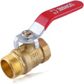 Brass Ball Valve G3/4 Inch Male x Female Thread Pipe Fitting