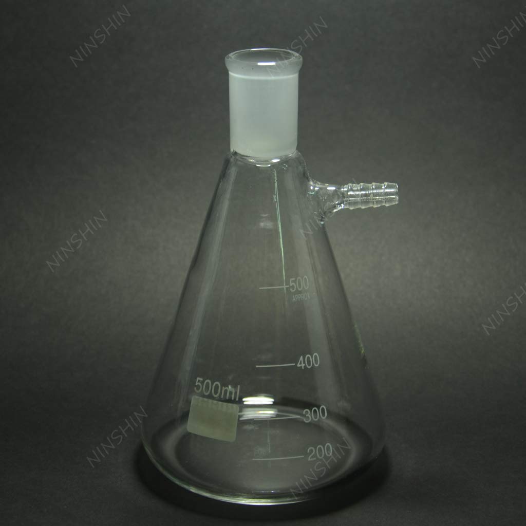 500ML,24/40,Glass Filter Flask,Side Arm,Heavy Wall,Lab Glassware Flask