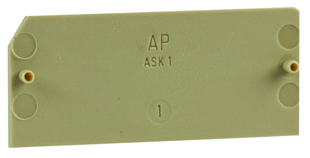 Weidmuller End Plate, Ask1 Fuse Terminal Block - 0380360000