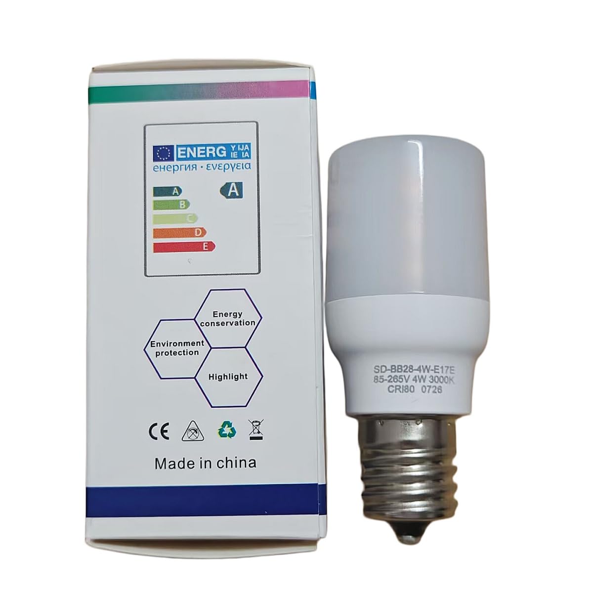 e335197 Refrigerator Bulb 4W Replacement Part fit for frigidaire GE Light Bulb KEI D28X, KEL2816X, KEI D28K, KEL2812