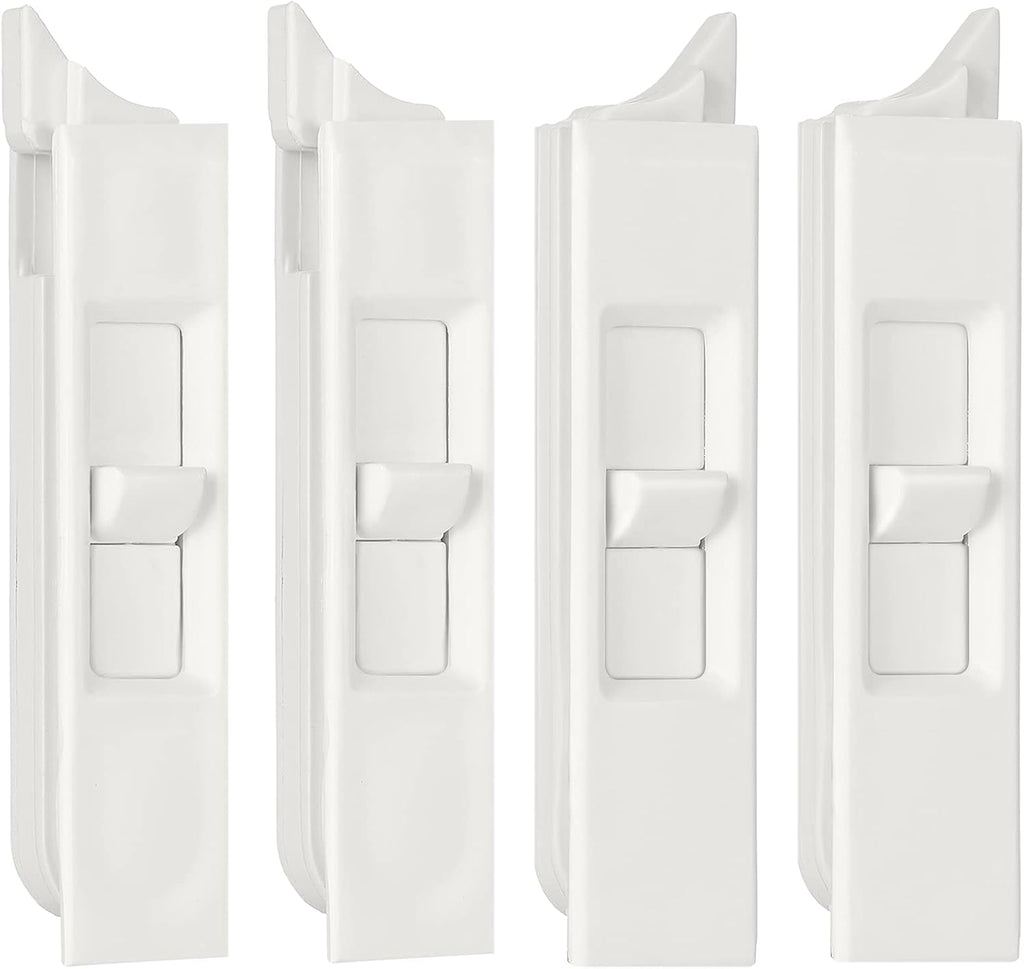 Jetec Window Latch Replacement Plastic Latch Pairs, 4 Pieces